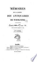 Mémoires de la Société des antiquaires de Normandie