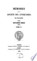 Mémoires de la Société des antiquaires de Picardie