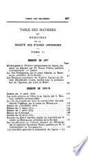 Mémoires de la Société des études japonaises, chinoises, tartares et indo-chinoises
