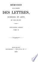 Mémoires de la Société des lettres, sciences et arts de Bar-le-Duc