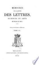 Mémoires de la Société des lettres, sciences et arts de Bar-le-Duc