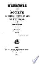 Mémoires de la Société des lettres, sciences et arts de l'Aveyron