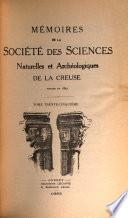 Mémoires de la Société des sciences naturelles et archéologiques de la Creuse, Guberet