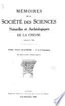 Mémoires de la Société des sciences naturelles et archéologiques de la Creuse, Guberet