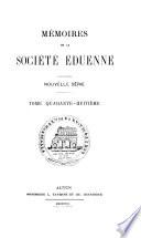 Mémoires de la Société Éduenne