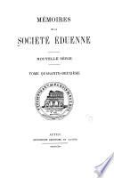 Mémoires de la Société Éduenne