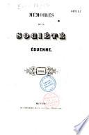 Mémoires de la Société Eduenne