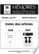 Mémoires de la Société généalogique canadienne-française