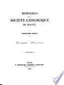 Mémoires de la Société géologique de France