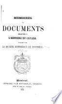 Mémoires de la Société historique de Montréal