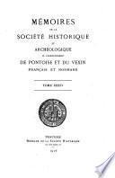 Mémoires de la Société historique et archéologique de Pontoise et du Val-Dóise et du Vexin