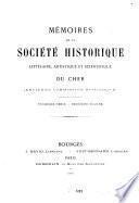 Mémoires de la Société historique, littéraire et scientifique du Cher