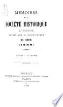 Mémoires de la Société historique, littéraire et scientifique du Cher
