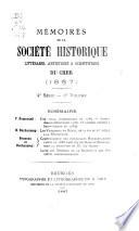 Mémoires de la Société historique, littéraire et scientifique du Cher
