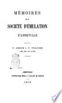 Mémoires de la Société impériale d'émulation d'Abbeville
