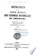 Mémoires de la Société impériale des sciences naturelles de Cherbourg