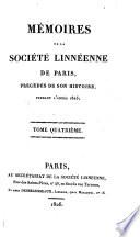 Mémoires de la Société linnéenne de Paris