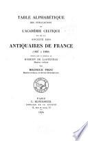 Mémoires de la Société nationale des antiquaires de France