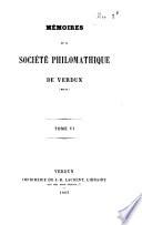 Mémoires de la Société Philomathique du Verdun (Meuse)