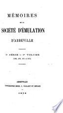 Memoires de la societe royale d'emulation d'Abbeville