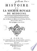 Mémoires de la Sociéte Royale de Médecine
