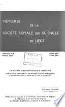 Mémoires de la Société royale des sciences de Liège