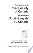 Mémoires de la Société Royale Du Canada