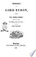 Mémoires de Lord Byron publiés par Thomas Moore