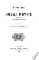 Mémoires de Lorenzo D'Aponte