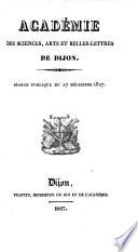 Mémoires de lʹAcadémie des sciences, arts et belles-lettres de Dijon