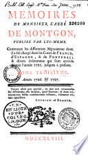 Mémoires de M. l'abbé de Montgon...