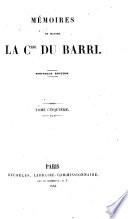 Mémoires de Madame la comtesse Du Barri