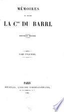 Mémoires de Madame la Csse Du Barri