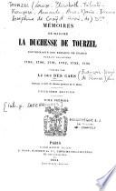 Mémoires de Madame la duchesse de Tourzel, gouvernante des enfants de France pendant les années 1789 à 1795