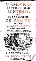 Mémoires de Mademoiselle Bontemps ou de la comtesse de Marlou