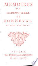 Mémoires de mademoiselle de Bonneval
