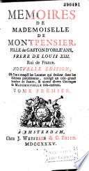 Mémoires de Mademoiselle de Montpensier