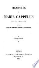 Mémoires de Marie Cappelle