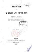 Mémoires de Marie Cappelle, veuve Lafarge écrits par elle-même