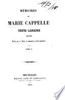 Mémoires de Marie Cappelle, veuve Lafarge