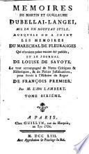 Mémoires de Martin et Guillaume Du Bellai-Langei