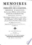 Memoires de messire Philippe de Comines