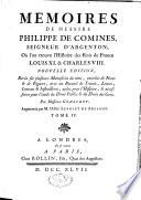 Mémoires de messire Philippe de Commines [...]