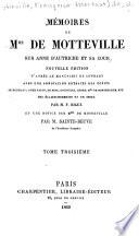 Mémoires de Mme de Motteville sur Anne d'Autriche et sa Cour