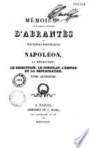 Mémoires de Mme la duchesse d'Abrantès