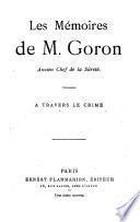 Mémoires de Monsieur Goron