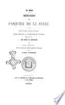 Mémoires de Pasquier de la Barre et de Nicolas Soldoyer pour servir à l'histoire de Tournai 1565-1570 avec notice et annotations par Alex. Pinchart