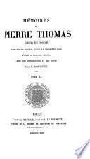 Mémoires de Pierre Thomas, sieur du Fossé