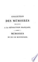 Mémoires de S.A.S. Louis-Antoine-Philippe d'Orléans, duc de Montpensier, prince du sang