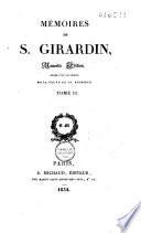 Mémoires de S. Girardin